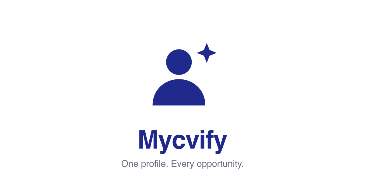 Mycvify — Your professional self, online in 5 minutes. Free.